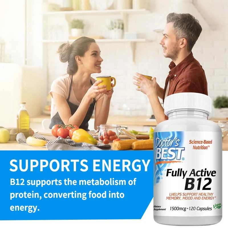 Fully Active Vitamin B12 1500 Mcg To Support Healthy Memory, Mood and Circulation