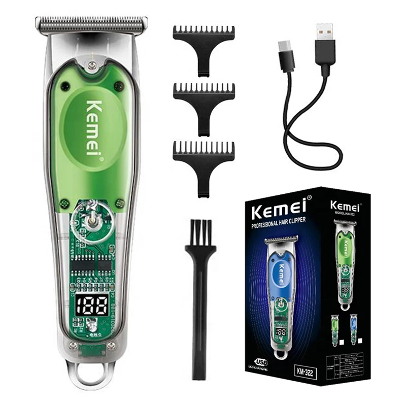 

Kemei-322 Hair Trimmer For Men Beard Trimer Professional Hair Clipper Electr Razor Hair Cutting Machine Haircut Electr Shaver