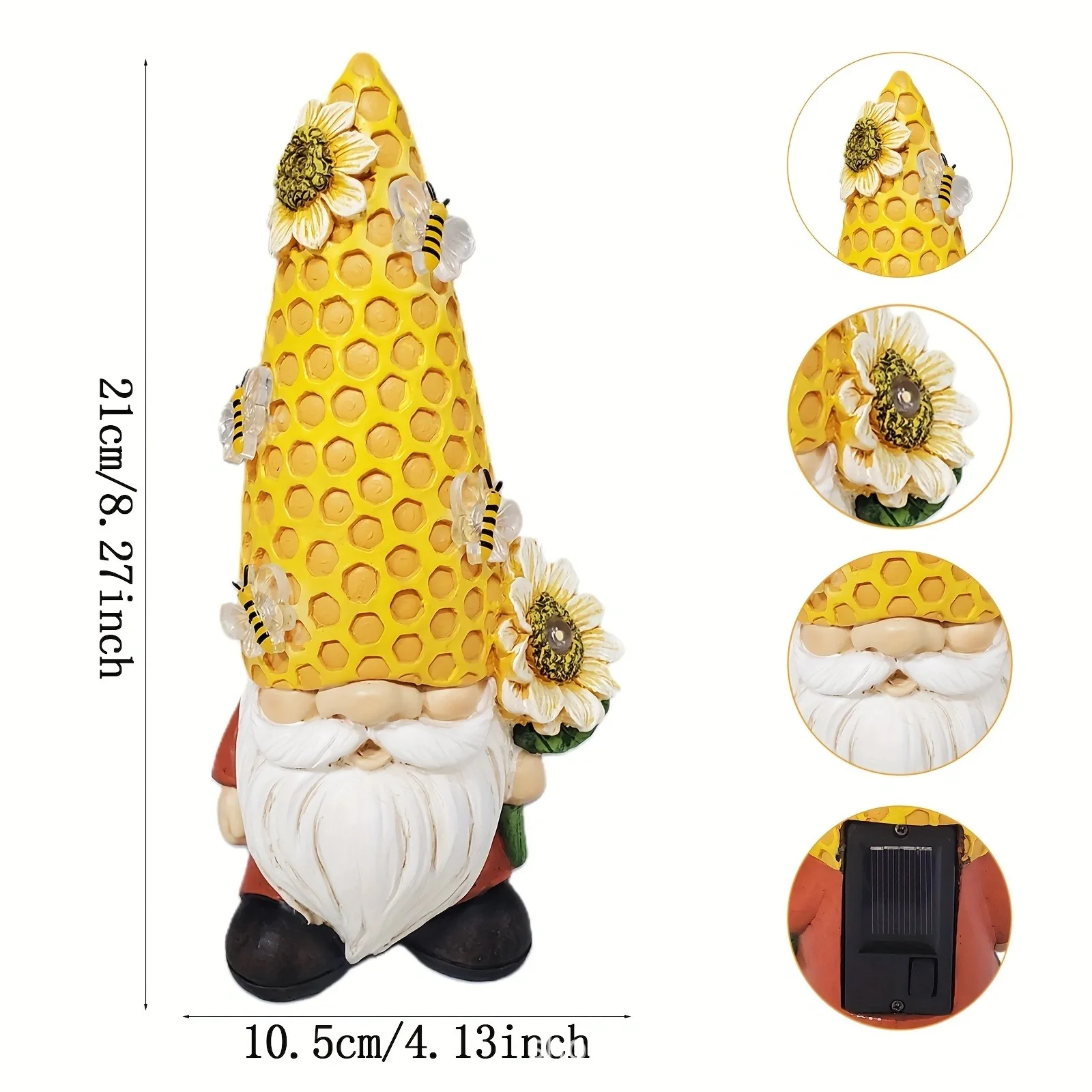 ユニークなクリエイティブ樹脂蜂ドワーフエルフ LED ライト装飾屋内と屋外の庭の装飾品ホリデー誕生日ギフト