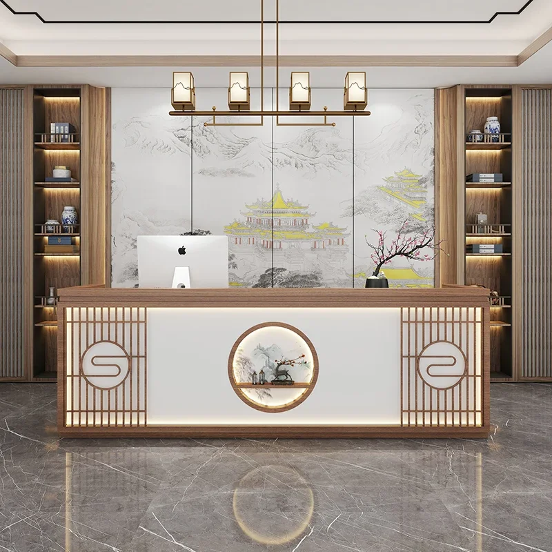 

Cash Information Store Reception Desk Check Out Simple Counter Standing Reception Desk Beauty Salon Recepcja Luxury Furniture