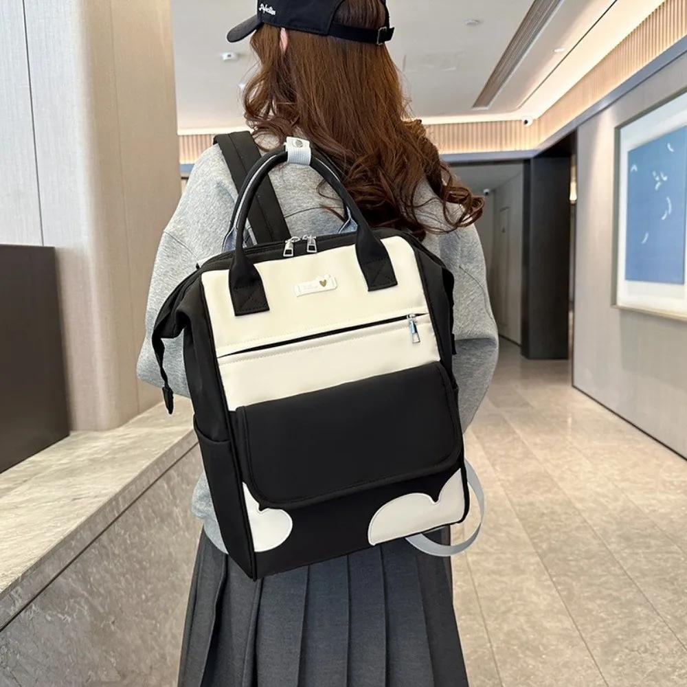 

Large Capacity Women's Backpack Waterproof Multi Pocket Baby Diaper Bag Lightweight Wear-Resistant Students School Bags
