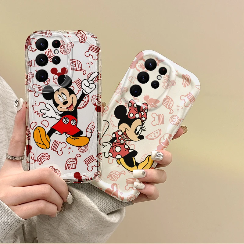 

Cute Disney Mickey Minnie Phone Case for Samsung Galaxy A50 A35 A34 A33 A32 A24 A23 A22 A13 A12 M55 M54 M35 M14 Protective Cover