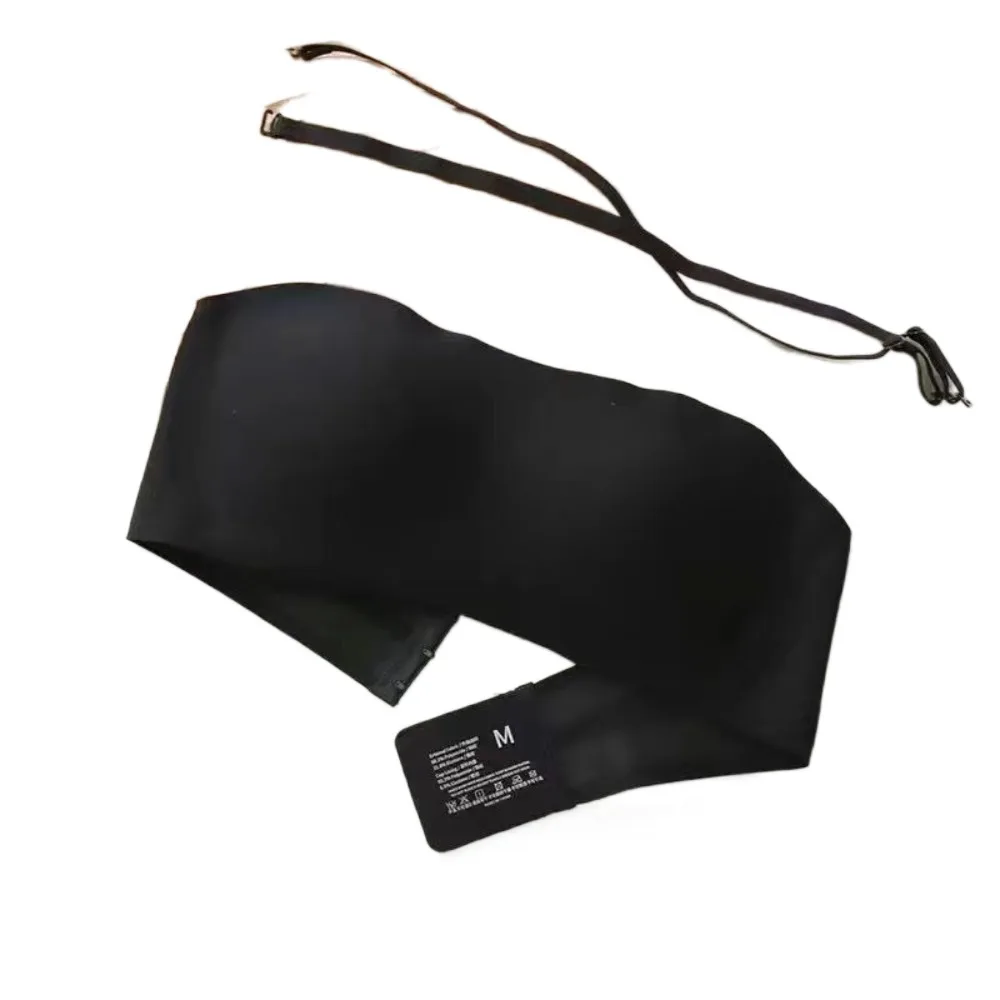 Jelly Bra Strapless Wrapped Bra Non-slip Non-steel Ring Women Underwear Invisible Gathered Female Lingerie Summer