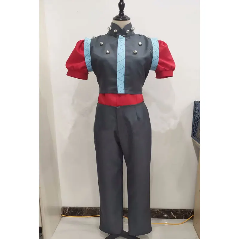 Anime Illumi Zoldyck Irumi Zorudikku Cosplay Costume Uniform Halloween Party Outfit Red Short Shirt Pants Vest Custom Made