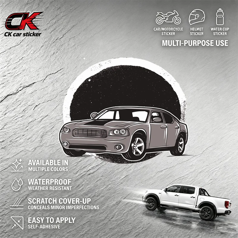 Creativity Car Sticker Tunnel Decal for Car Pickup Motorcycle Laptop Auto Body Decoration