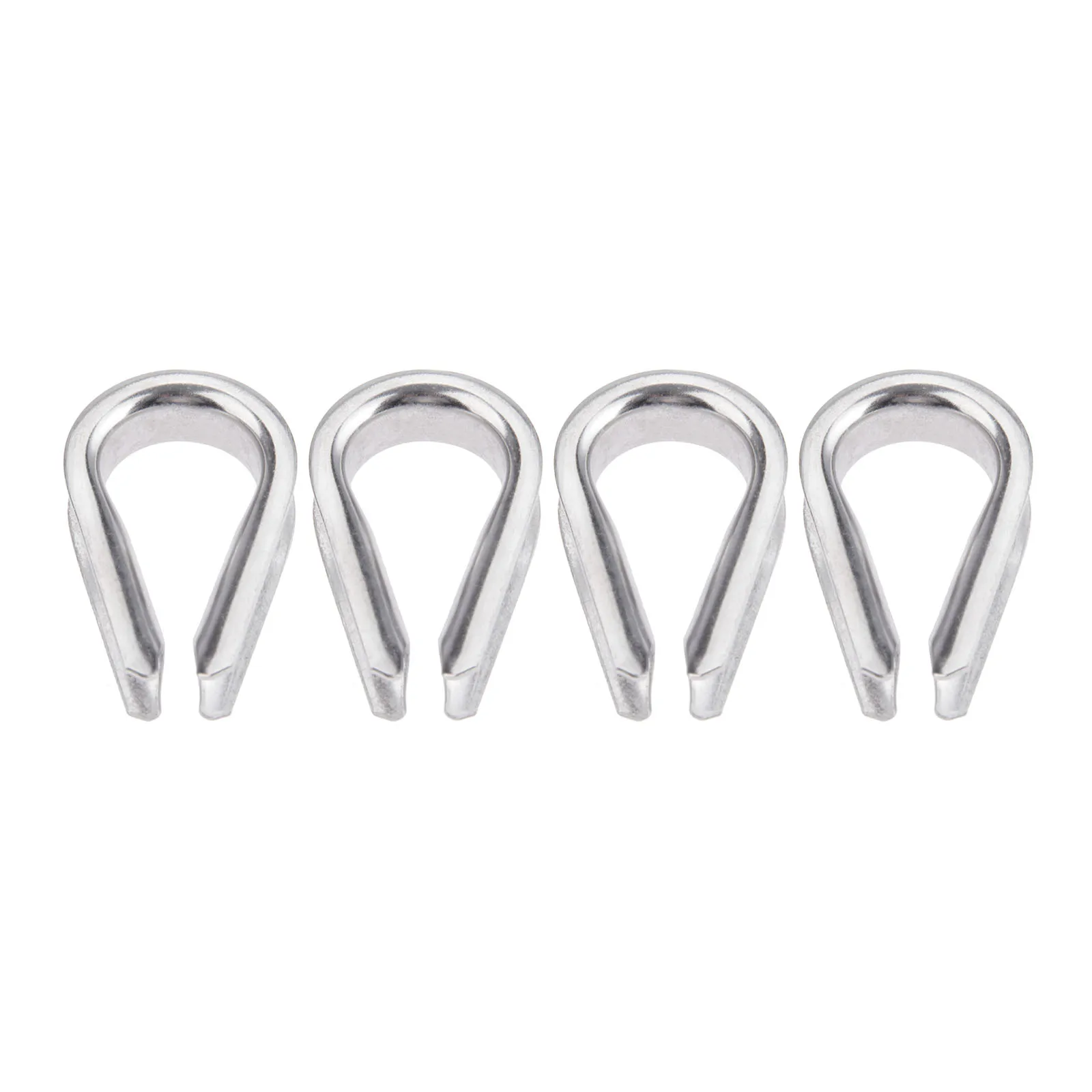 4Pcs 1/2 Inch Stainless Steel Boat Wire Rope Chain Thimbles For Boat Rigging Anchor Boat Terminating Splicing Hardware 12mm M12
