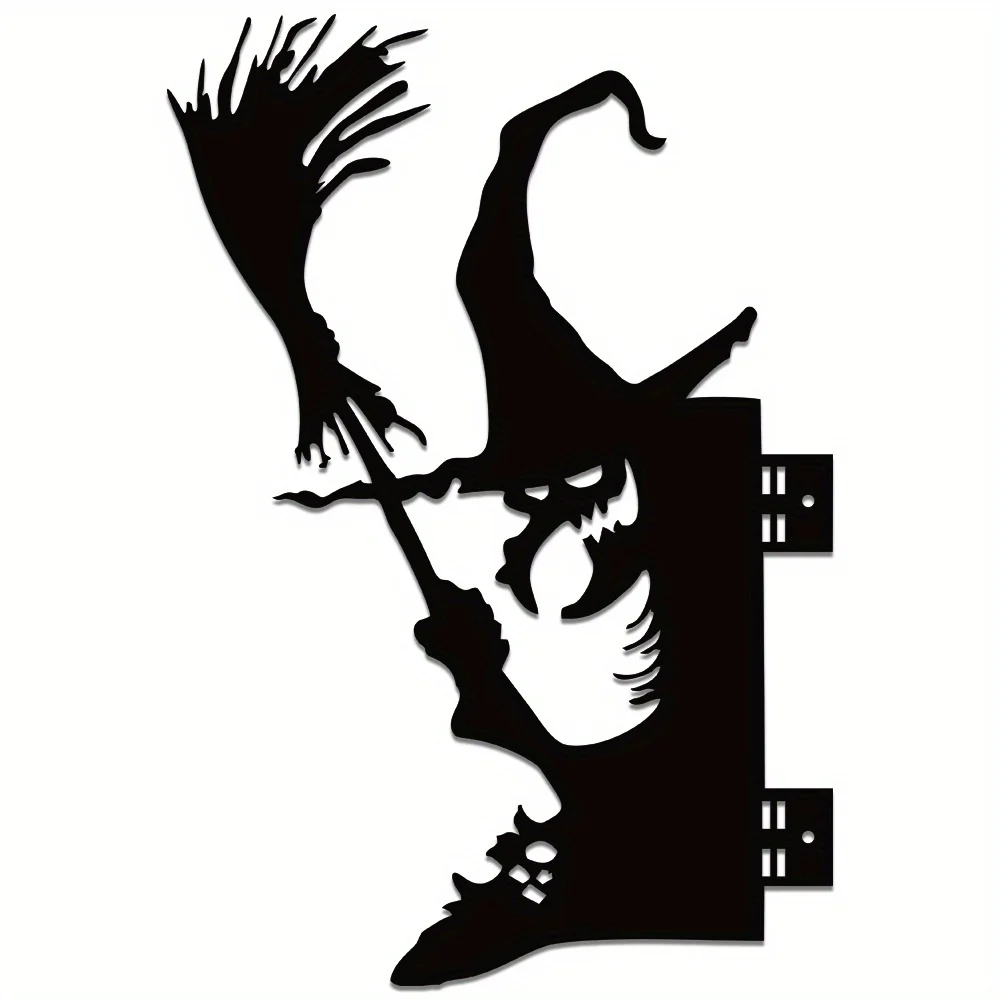 1pc Metal Stakes of The Wicked Witch for Outdoors - Spooky And Playful Witch Decoration | Halloween Yard And Porch Art