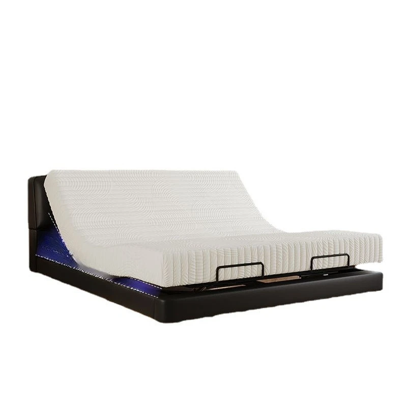 

Big black cow intelligent electric function bed, minimalist suspension Internet celebrity cream wind