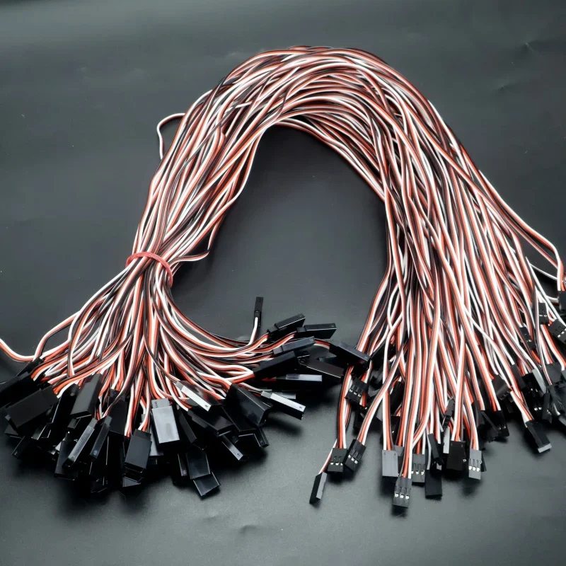 10pcs100/150/200/300/500/600/1000 مللي متر التحكم عن بعد سيرفو تمديد كابل JR ل التحكم عن بعد هليكوبتر RC الطائرات بدون طيار