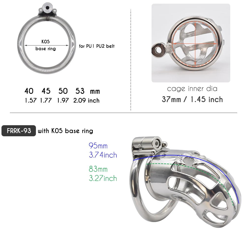 FRRK Cobra Curve Male Chastity Cage with Strap Belt f or Couple BDSM Sexy Shop Metal Cock Rings Adult Toys Men Sex Tool