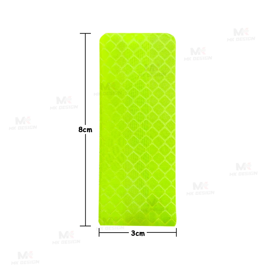 سيارة ليلة ملصقات عاكسة علامات السلامة المرورية على الطرق PET تحذير المضادة للتصادم مقاوم للماء ملصقات مضيئة 5 قطعة/المجموعة #2