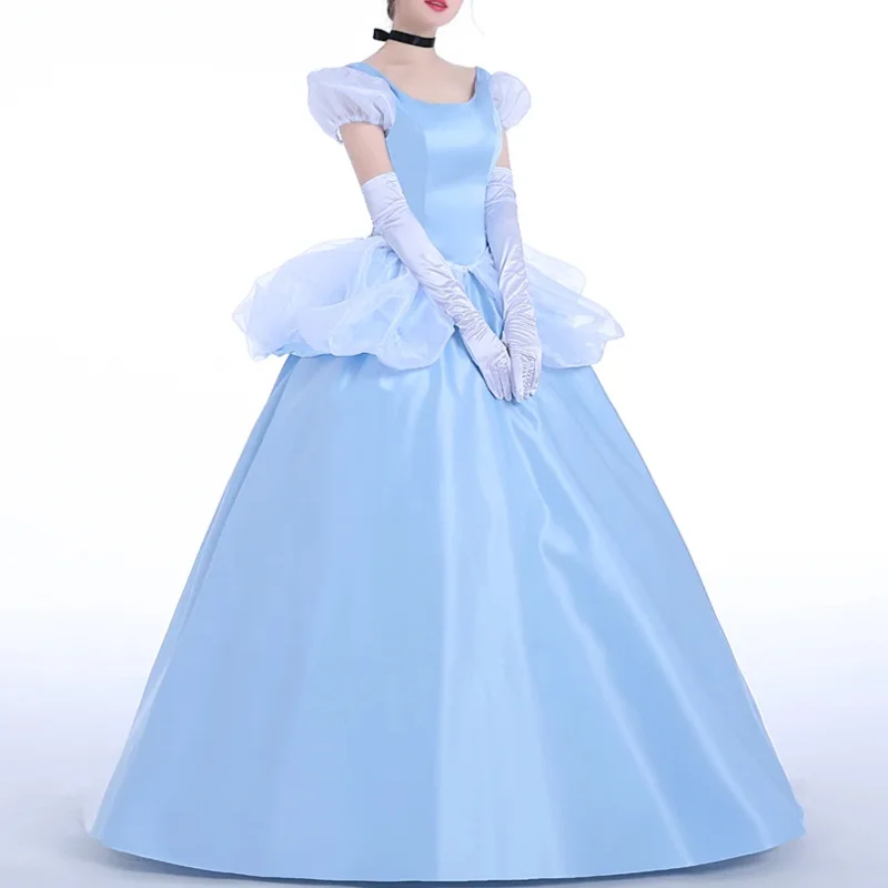 2025 New Custom Made Cinderella Princess Costume Cosplay Dress For Adult Women Ladies Hallowmas Party