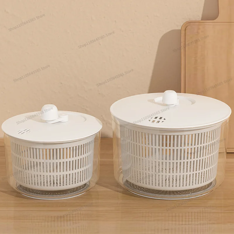 For vegetable dehydrator Household salad dryer Kitchen washing drain basket Manual dehydrator