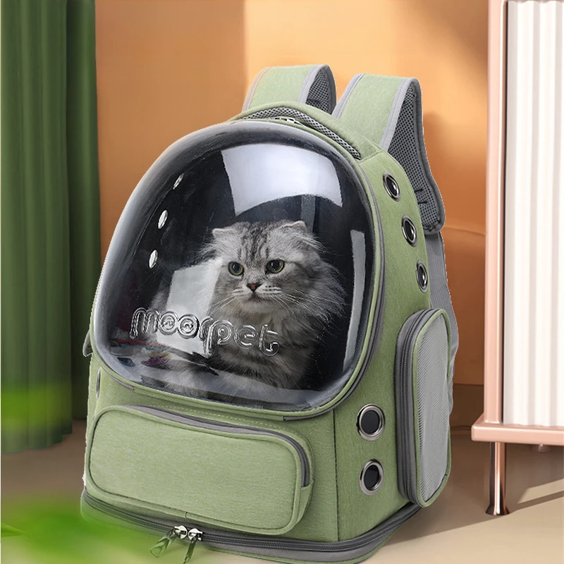 

Pet Bag, Pet Cat and Dog Go Out Portable Shoulder Breathable Bag, Space Capsule Viewing Breathable Large Space Pet Bag