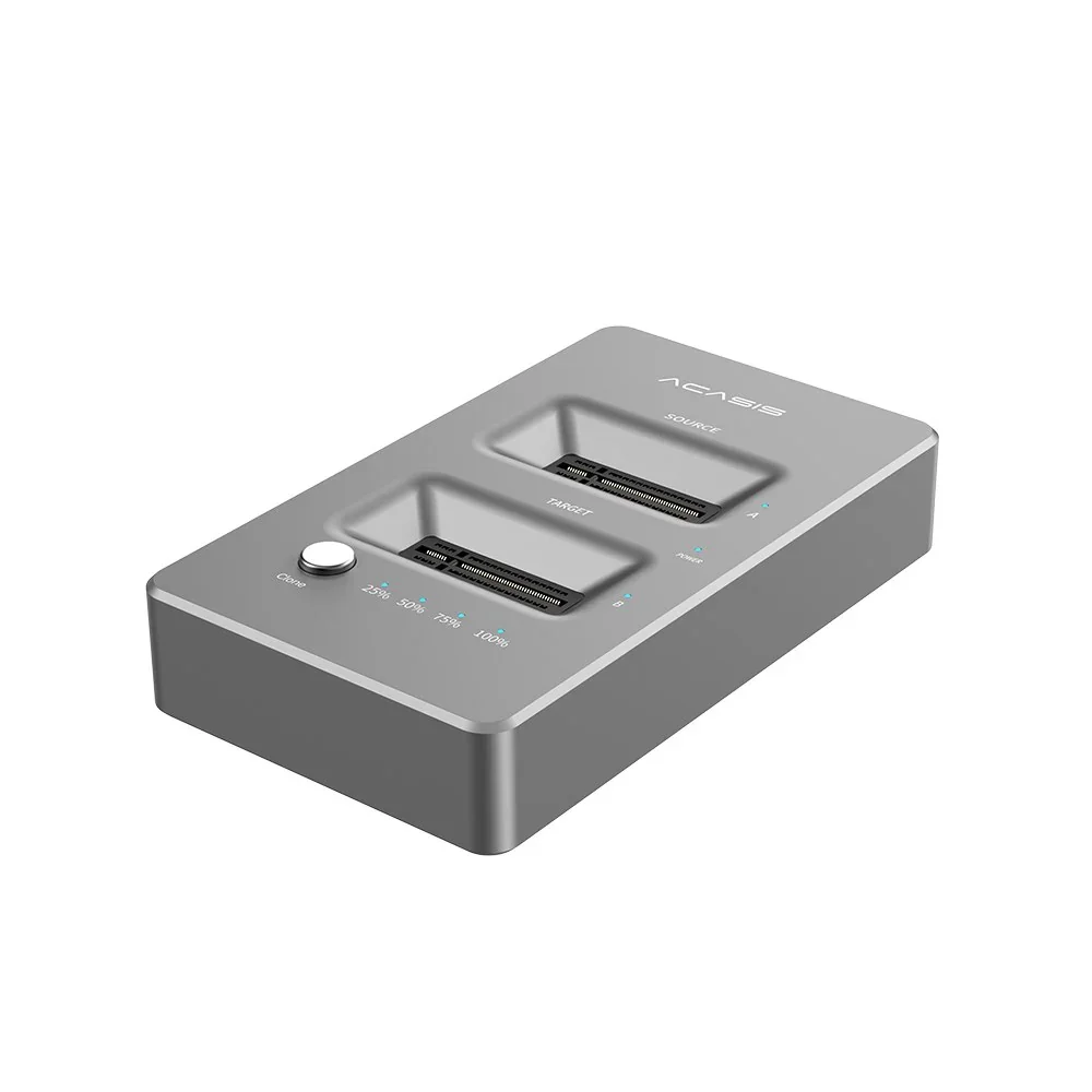 

Acasis 10Gbps Dual-Bay M.2 NVME Duplicator Offline Clone Hard Drives Base