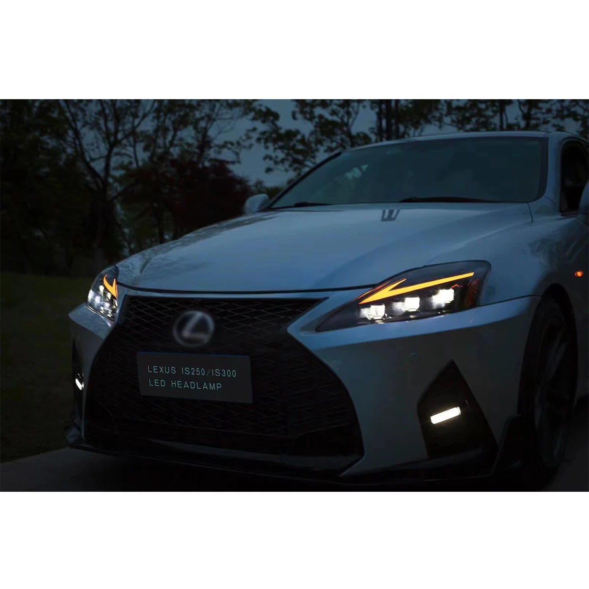 Top quality plug and play 3-lens LED headlight headlamp for Lexus IS 2006-2012 upgrade to 2021 model is250 is300 head light lamp