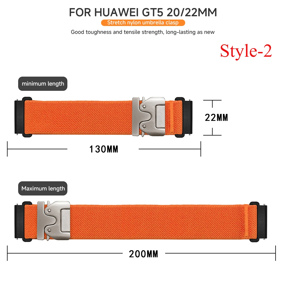 22 مللي متر 20 مللي متر حلقة باند لساعة سامسونج جالاكسي 7/6/5/4/3/جير S3 حزام نايلون لساعة هواوي GT4 GT3 2 Pro/Amazfit GTR 4/GTS