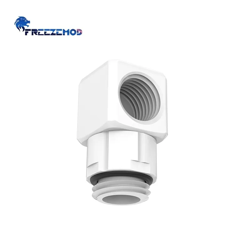 FREEZEMOD GXZWT-D90 M-F 90° Rotatable Angled Fitting, Elbow Reversing 360° Rotation, Hexagonal Design Smooth Surface 4 Colors
