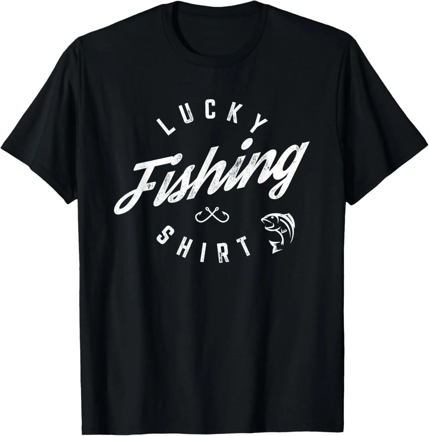 

Lucky Fishing Shirt Funny Dad T-Shirt