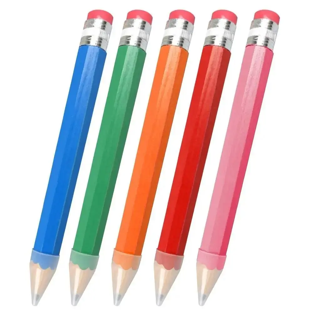 Mode Holz Riesen Bleistift Mit Radiergummi 18/34/39CM Große Holz Bleistift Neuheit Spielzeug Leistung Prop Großen bleistift Student