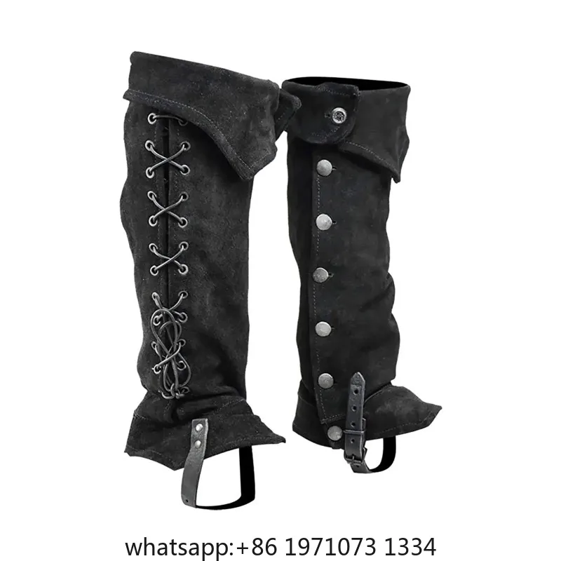 Tops Shoes Cover Pirate Boot Covers Knight Comfortable Costume Props NEW Men Medieval Knight Pirate Leg Armor Steampunk Shoes