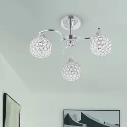 Ceiling Light Fixture Easily Assemble E27 220V Bright Durable Modern for Kitchen Room Bedroom Exhibition Hall