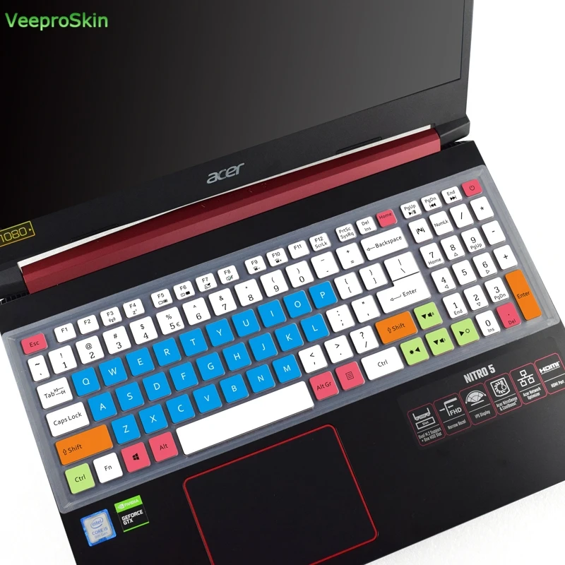 Laptop Keyboard Cover skin Protector For Acer Nitro 5 AN515 54 51M5 2019 AN515-54 54W2 / 17.3