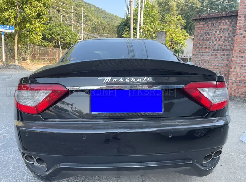 Nov style Carbon fiber rear trunk spoiler For Maserati Gran Turismo Sport 4.7T Coupe 2011-2017 year GTS car spoiler wing