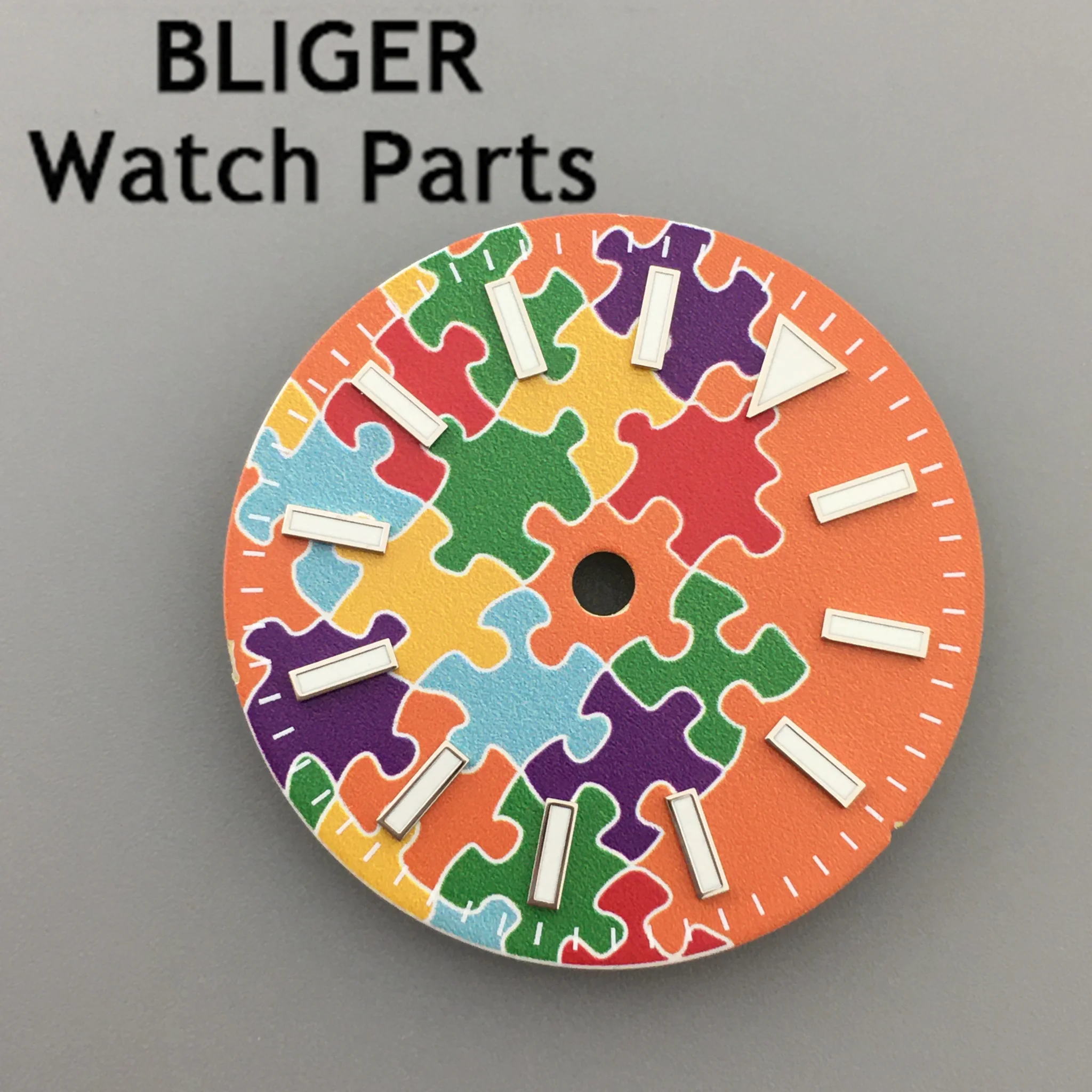 BLIGER 29 مللي متر ساعة برتقالية مينا مضيئة تناسب NH35 NH36 ETA2824 2836 ميوتا 8215 DG2813 3804 حركة