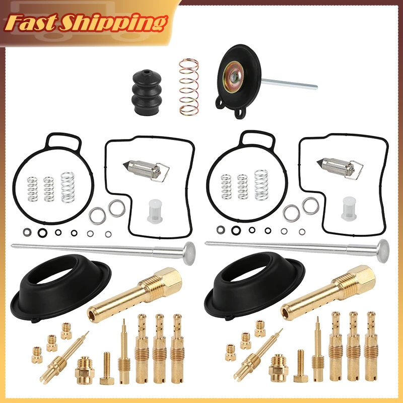 

2Pcs Carburetor Repair Kits Carb Rebuild Kit Fit for Honda Goldwing 1500 1988-1998 Replace 99101-443-1550 Carburetor Parts