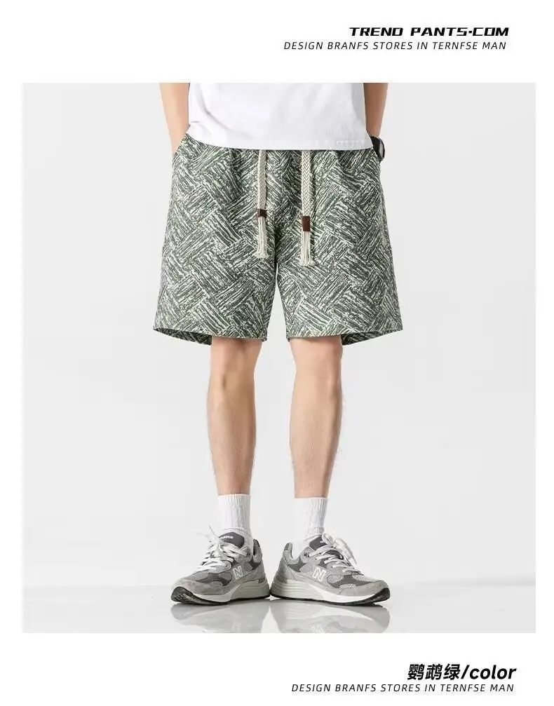 メンズ5速乾性スポーツショーツ,メンズカジュアルショーツ,ラージパンツ,薄手,韓国版,夏のトレンド