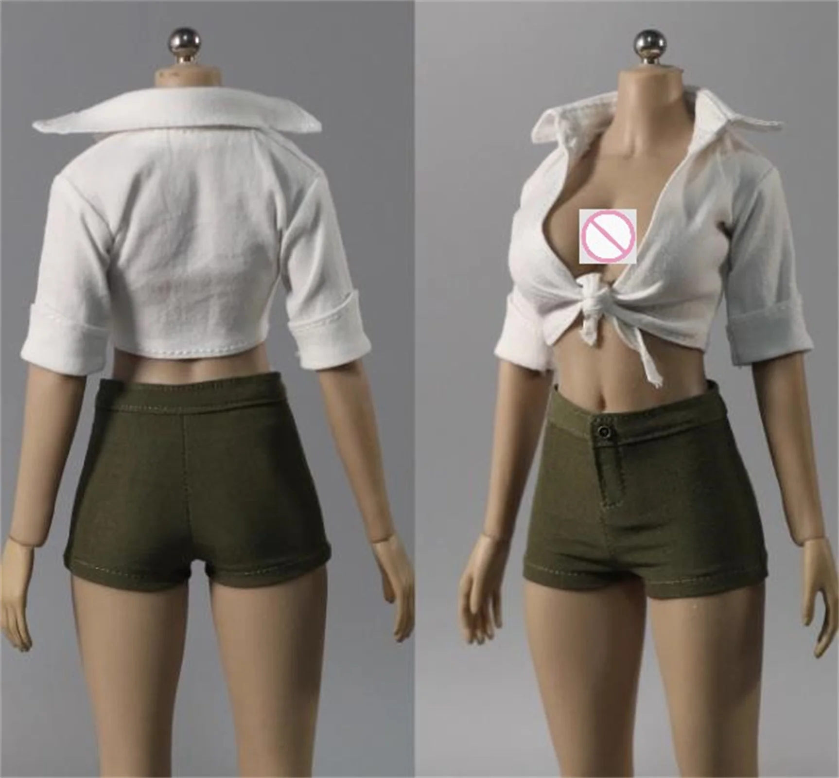 

DMTOYS1/6 Женская одежда с ремешком для одежды, белая рубашка для 12-дюймовой фигурки PH TBL, одежда для 12-дюймовой экшн-фигурки, игрушки, модель игрушки