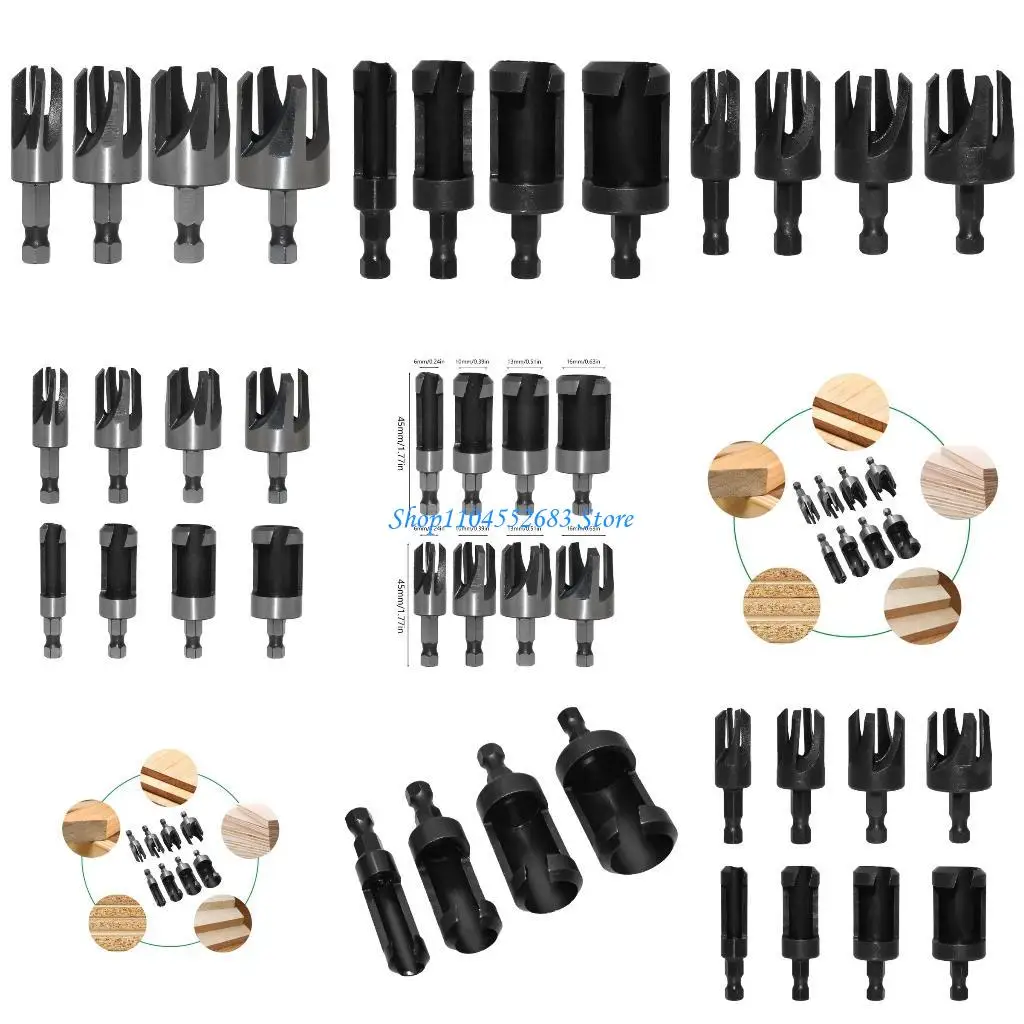 

Y6GD Barrels Type Plug Drilling Round TenonWood Plug Cutter Hole Opener