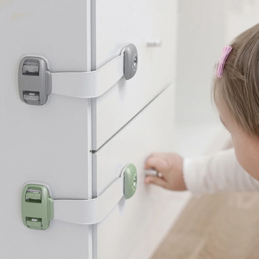 3pcs/lot Child Baby Safety Lock Children Security Protector Baby Care Multi-function Cupboard Cabinet Door Drawer Safety Locks