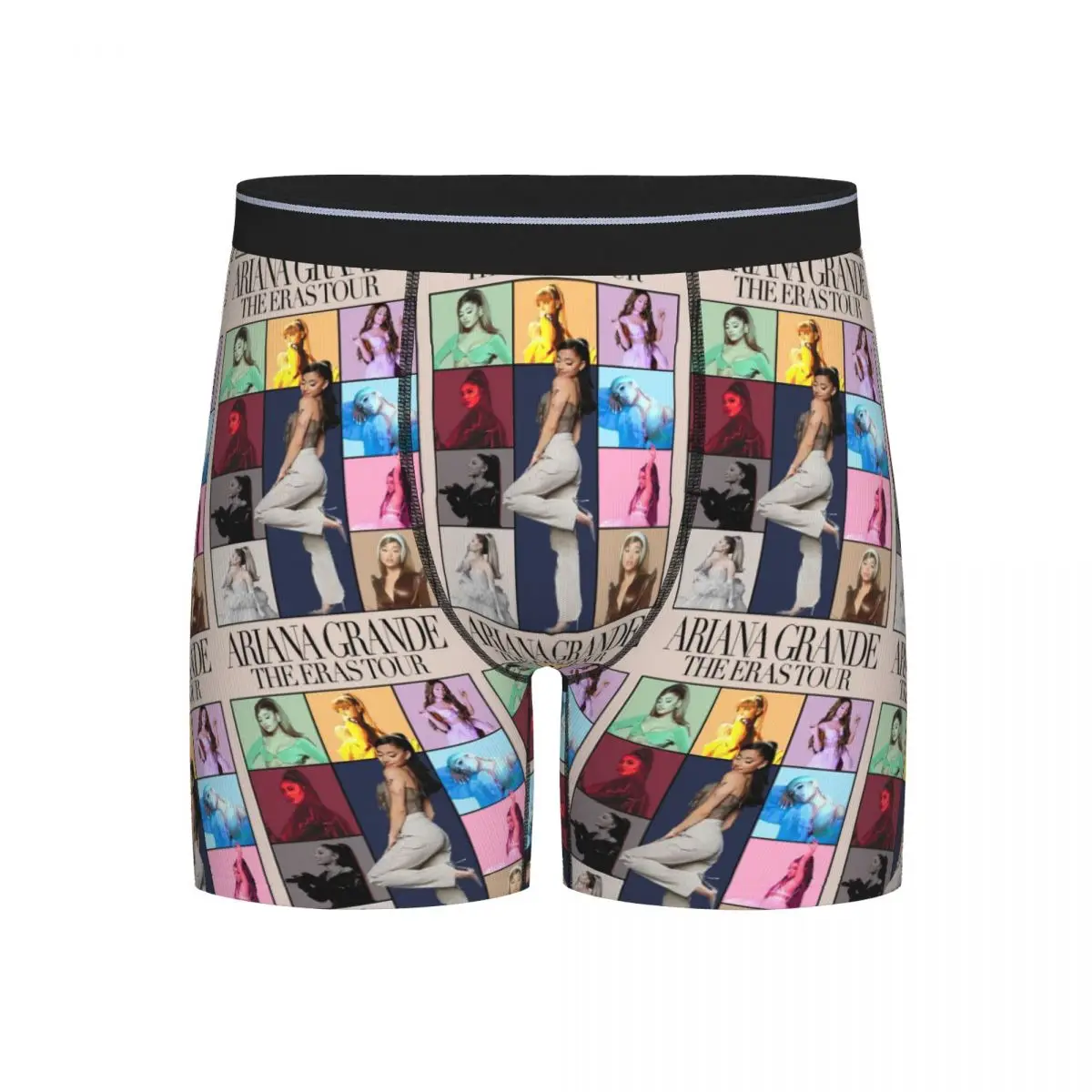 

Long Boxer Underpants Shorts Ariana Grande Singer Panties Men Ventilate Underwear for Homme Man Boyfriend Gift