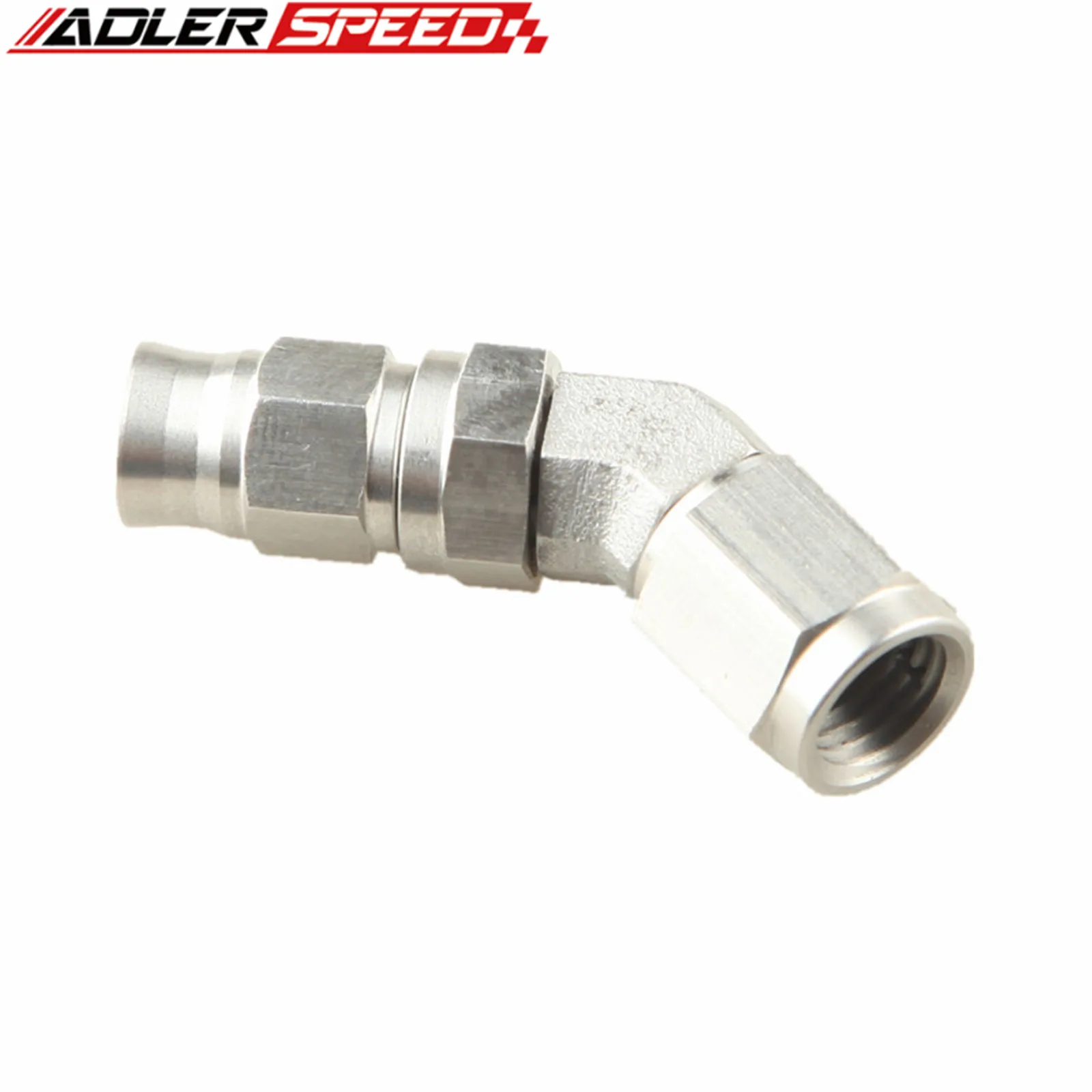 Straight 45 / 90Degree Stainless Steel JIC PTFE Swivel Hose End Fitting AN4 4AN AN3 3AN M10x1.0 Female