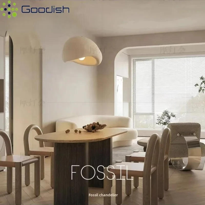 

Modern Art Wabi Sabi High Ploymer Hat-Shaped LED Pendant Light Simplicity Indoor Lamp for Bedroom Home Bar Decoration Chandelier