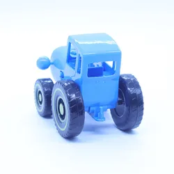 Giocattolo per l'apprendimento precoce piccola auto modello di auto blu agricoltore trattore blu apprendimento precoce Mini giocattoli tirare il filo modello di auto giocattolo per bambini