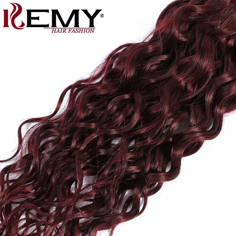 Water Wave Menselijk Haar Bundels 99J Donker Bordeaux Menselijk Haar Weave Bundels 8-26 Inch Braziliaanse Remy Haar Bundel Aanbiedingen 1/3/4 STUKS