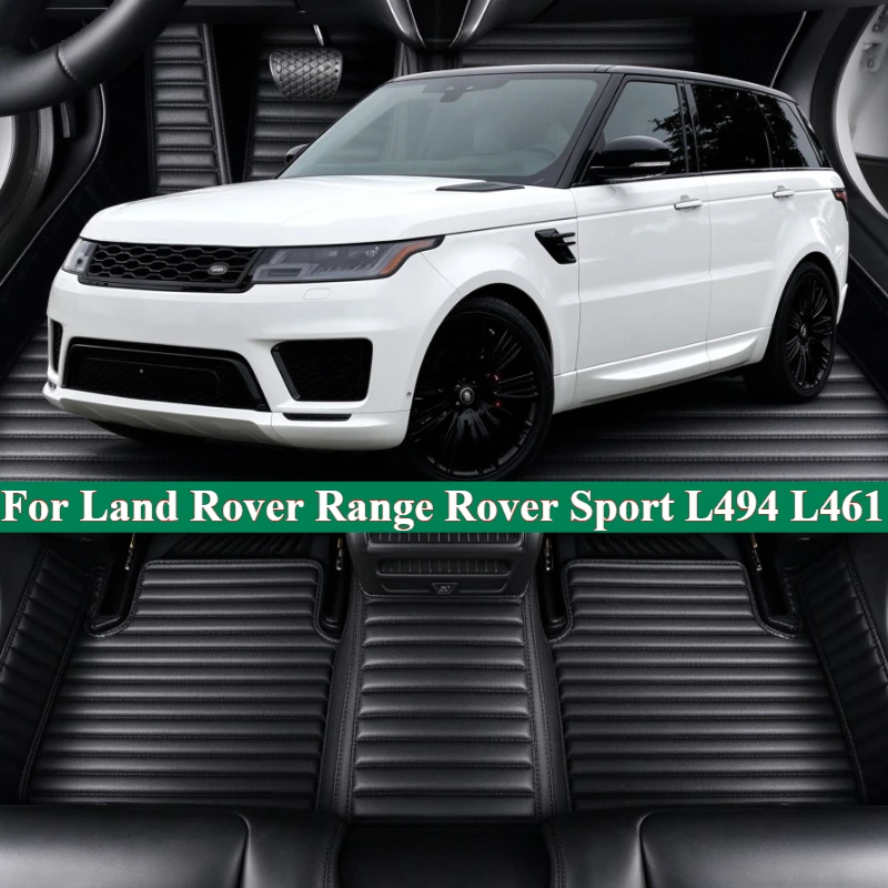 Custom Car Floor Mats For Land Rover Range Rover Sport L494 L461 2013-2026 5 Seat LHD RHD Foot Accessories Carpets Leather Pads