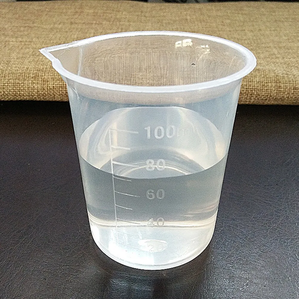 100 ML Lab Measuring Cup Graduated Cups Laboratory Beaker Science Beakers Liquid Wide Mouth
