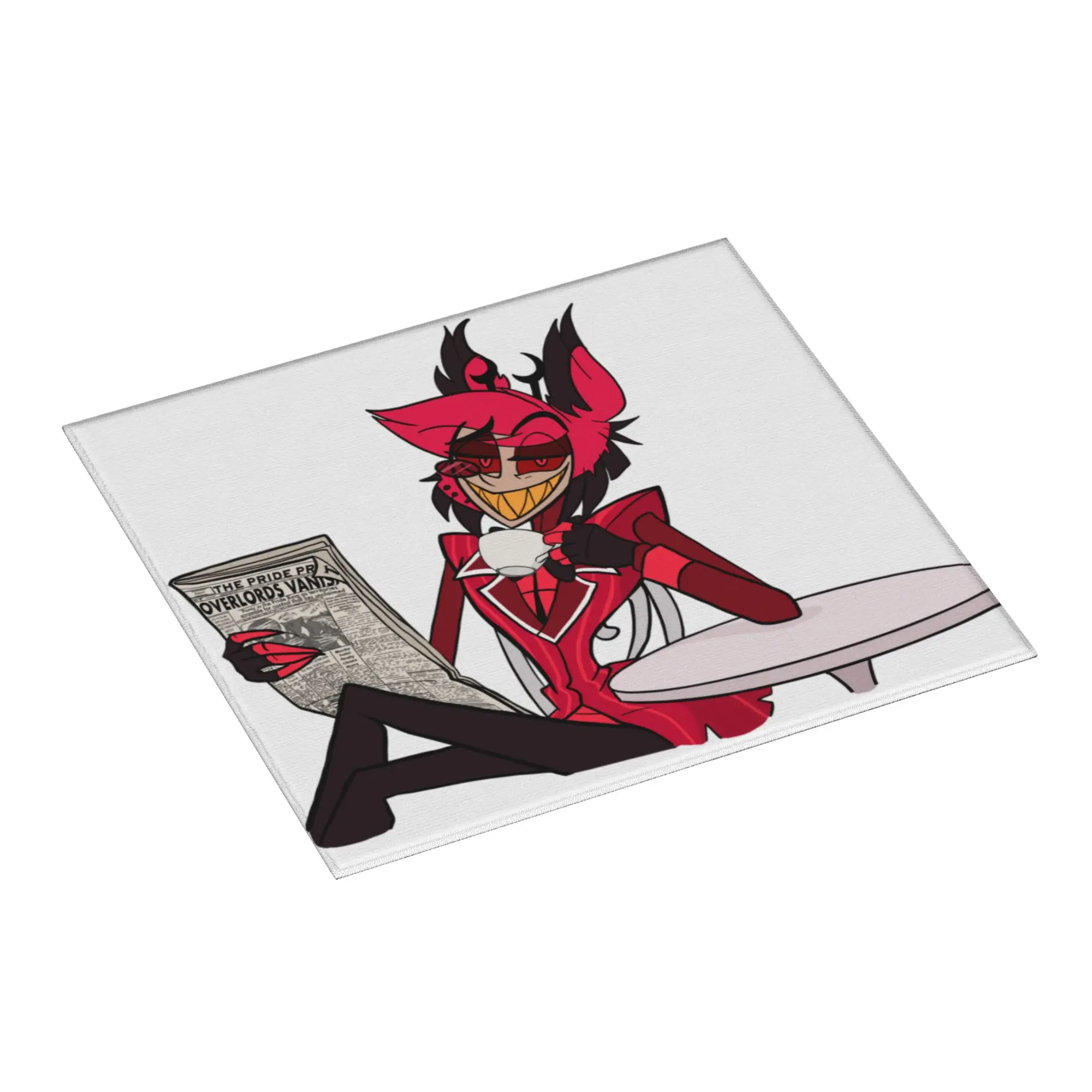 Drying Mat For Kitchen Coffee With Alastor Hazbins Animation Hotel Barware Tableware Oil Proof Washable Kitchen Sink Drying Pad