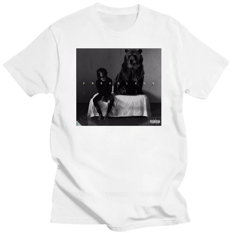 Черная мужская летняя брендовая футболка 6Lack Free 6Lack Custom, Мужская модная футболка, новая черная летняя стильная футболка