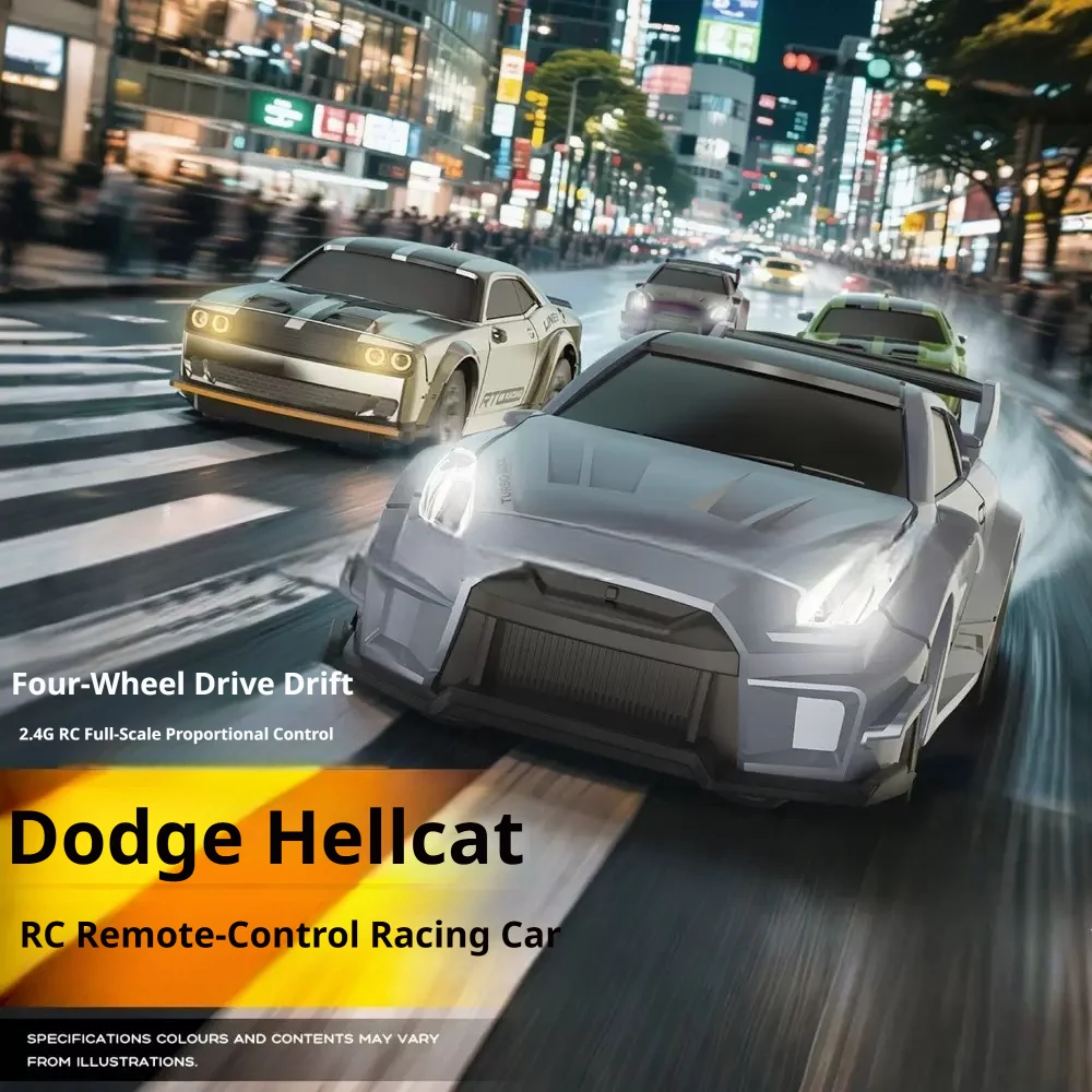 2.4G High Speed RC Drift Sports Car 4WD Full 1:64 Proportional Control Remote Control Racing Model Toy Gift for Adults