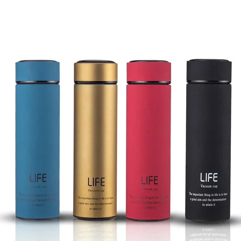 

500ml Insulated vacuum flasks With Tea Infuser water bottle double wall Thermals cup steel travel thermos Botttle