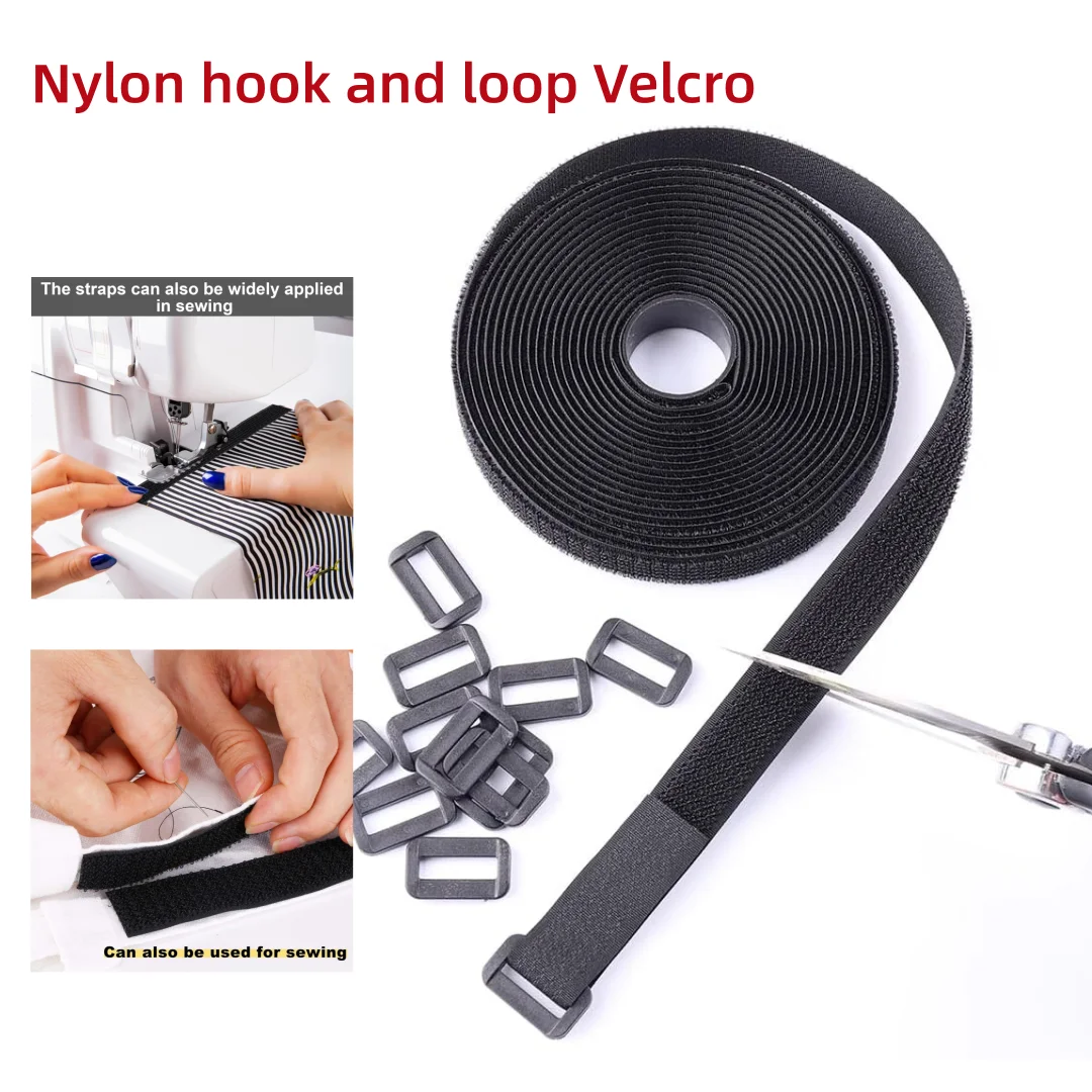 Adjustable Cable Strap, Free Cutting Length, Hook and Loop Fixing Strap for Cable Organization, Wire Management, Rope Organizer