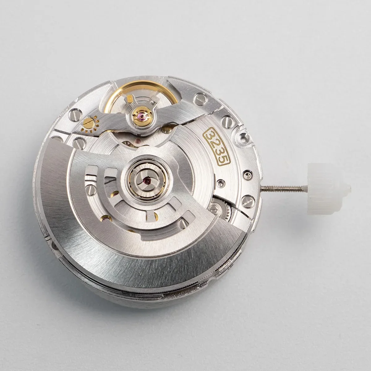NFShanghai 3235 Mechanical Movement Engraved Automatic Mechanical Movement VR3235 Blue Balance Wheel SUB/DJ Movement