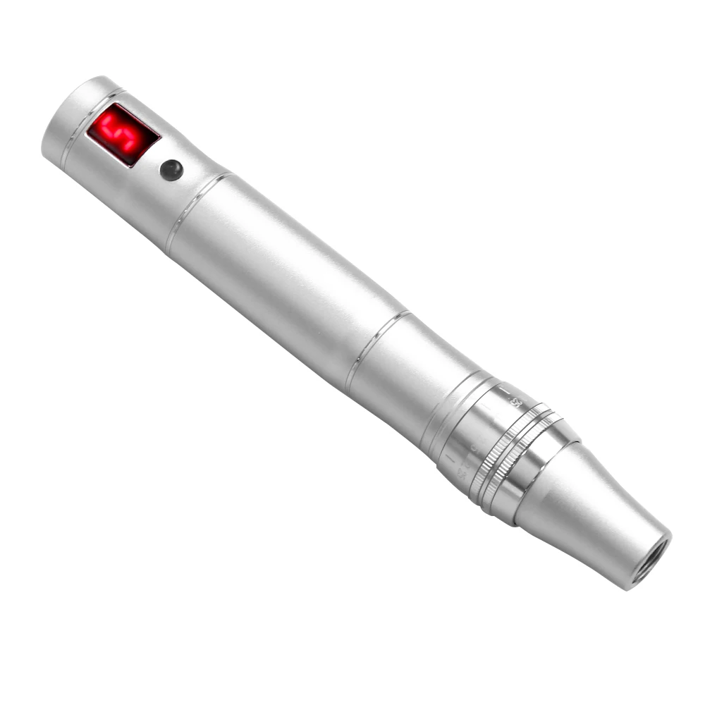 Professioneller kabelloser elektrischer Derma Pen, 5-stufig einstellbares Schönheitsgerät, ausgestattet mit 2 Ersatz-Mikronadel-Kartuschen. – Detail 17