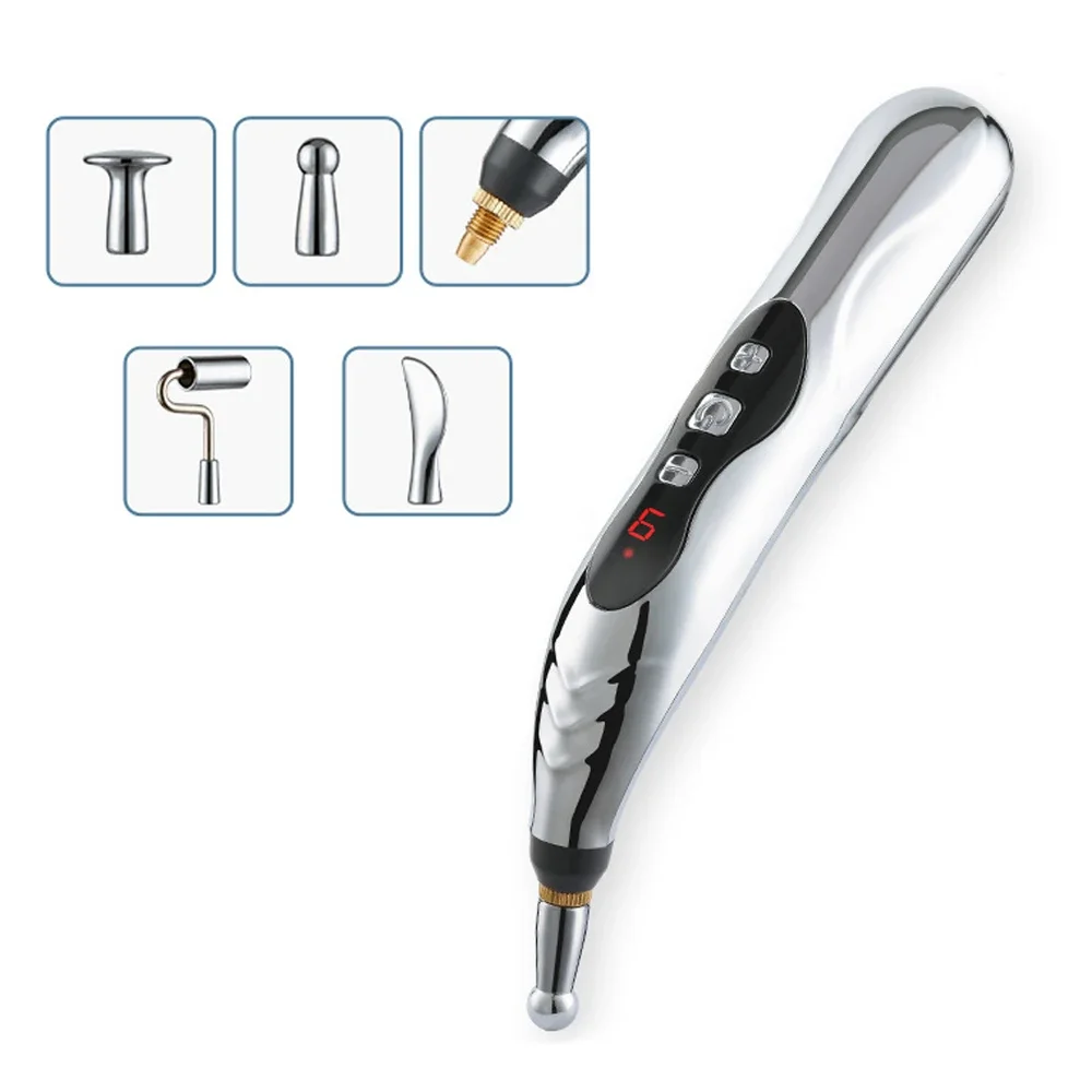 

Перезаряжаемая ручка для акупунктуры 5/4/3, лазерный меридианный энергетический массажер для тела, лица, шеи, ног, спины, десятки терапии, массажная палочка