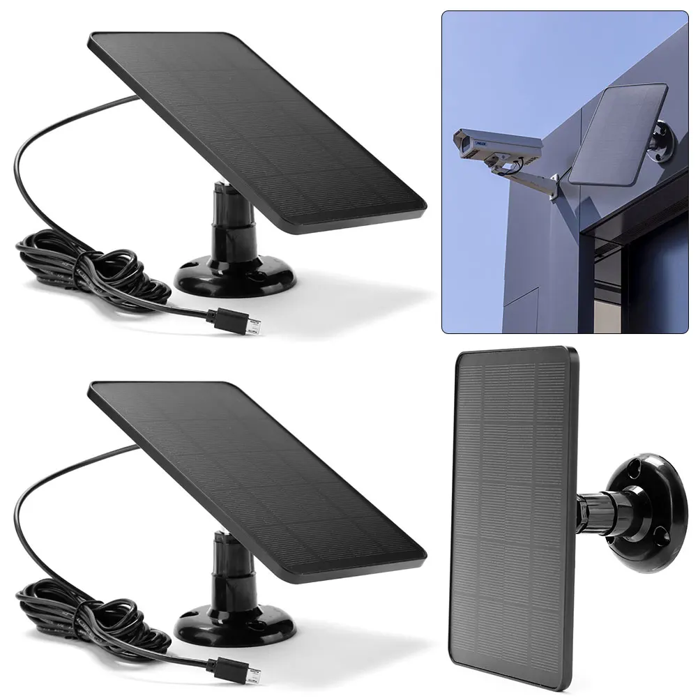 

3Pcs 10W Solar Cells Charger 5V Portable Monocrystalline Solar Panels (Black)